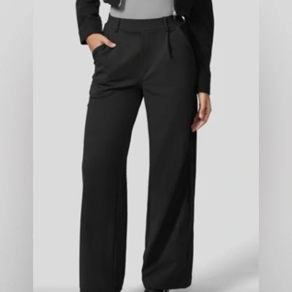 Halara High Waisted Plicated Side Pocket Straight Leg Work Pants NWT Siz… - Picture 4 of 12